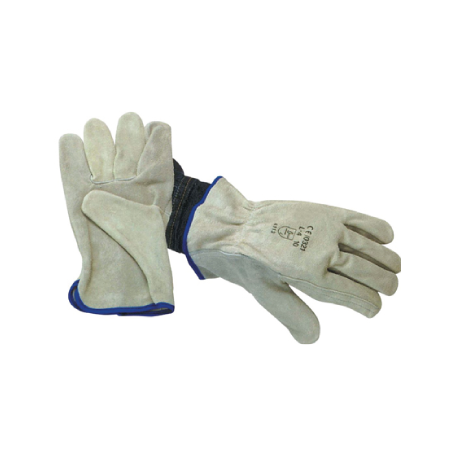 CHEMITOOL Protective Split Suede Leather Glove