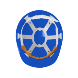 Capacete Proteção HDPE 6P Azul REG. Manu CHEMITOOL SAFETY