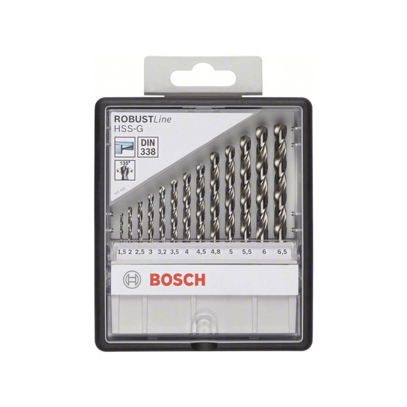 HSS-G DIN338: Robustline set 13 uds HSS-G DIN338: Robustline set 13 uds