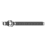CHEMITOOL Chemical Resin Bolt Steel 5.8 White Zinc (M8 X 100)