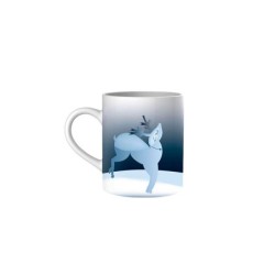 Mug Santa Claus with Reindeers - Blue Christmas