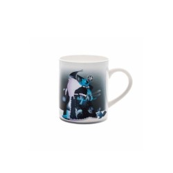 Caneca Pai Natal e Renas - Blue Christmas