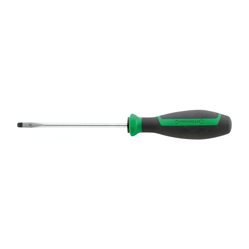 STAHLWILLE Screwdriver with Parallel Blades for Slotted Screws DRALL+ Size 2