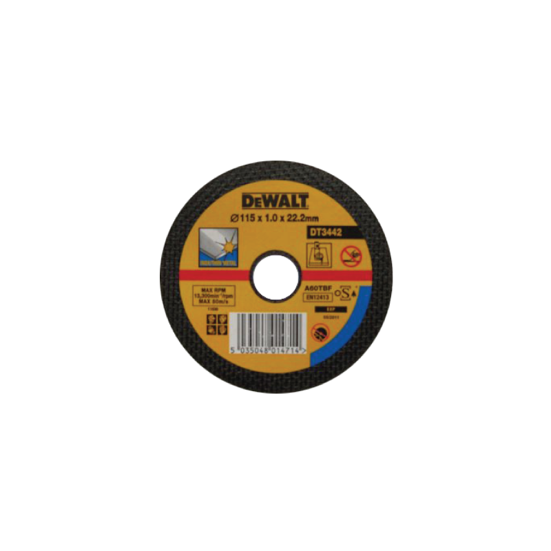 DEWALT POWER-TOOLS Inox Thin Metal Cutting Disc 115x1x22,2 DEWALT POWER-TOOLS Inox Thin Metal Cutting Disc 115x1x22,2