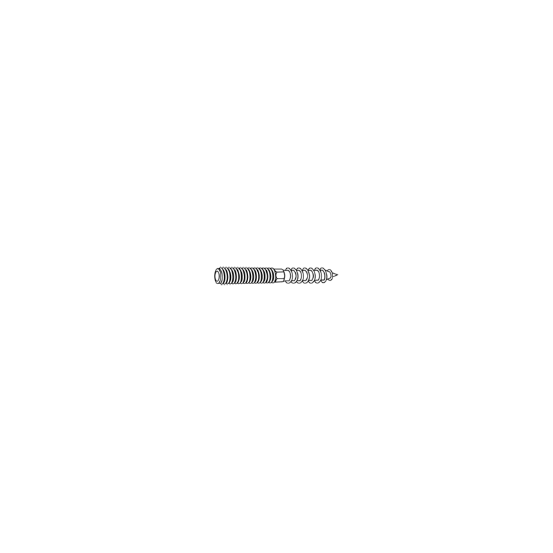 Varilla roscada hexagonal MM para madera 8x100 LV025-ZN CHEMITOOL FASTENERS