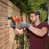 Berbequim com Percussão 500W BLACK+DECKER