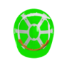 Capacete Proteção HDPE 6P Verde REG. MAN CHEMITOOL SAFETY