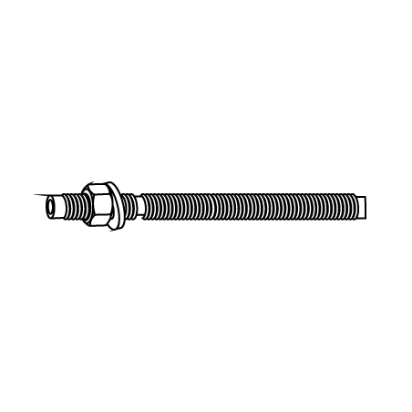 CHEMITOOL Chemical Resin Bolt Steel 5.8 White Zinc (M16 X 190)