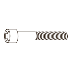 CHEMITOOL Hexagon Socket Head Cap with Low Head DIN 6912 M6x12 A2 Passivated Stainless Steel