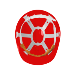 CHEMITOOL SAFETY HDPE 6P Red REG Helmet