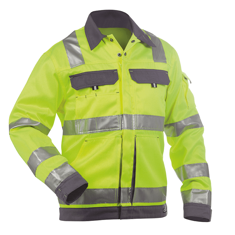 DASSY Dusseldorf High Visibility Work Jacket 2XL +/- 290 g/m² Fluo Yellow/Grey DASSY Dusseldorf High Visibility Work Jacket 2XL +/- 290 g/m² Fluo Yellow/Grey