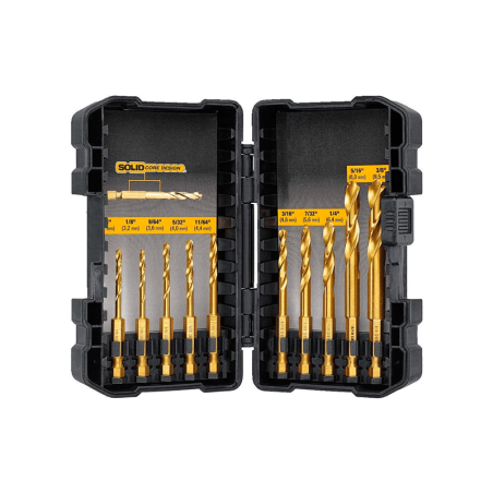 DeWalt Extreme Impact HSS-TIN Drill Bits 10 Piece Set 3 - 12mm