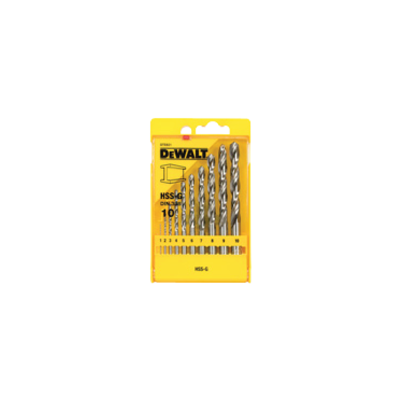 DeWalt set of 29 HSS-G drill bits DIN 338 1-13mm