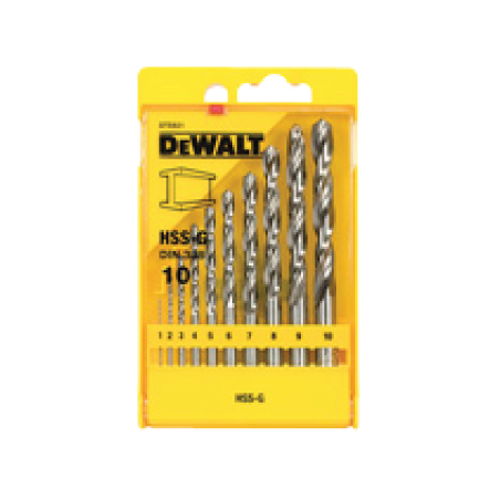 DeWalt set of 29 HSS-G drill bits DIN 338 1-13mm