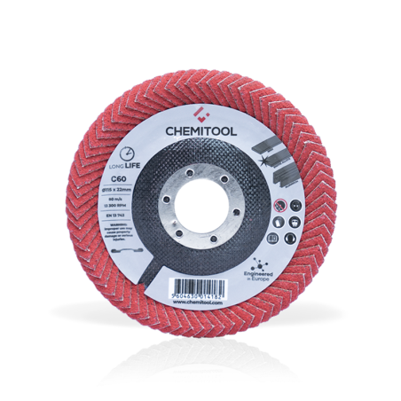 Disco de Lamelas ALL-ROUND Grão Cerâmico CHEMITOOL Ø115 C60