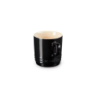 Caneca Média em Grés 200ml Preto Onyx