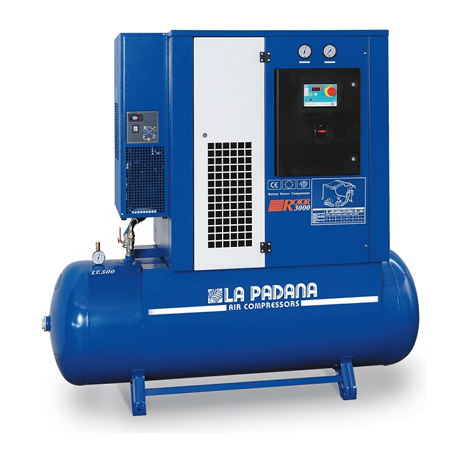 Compressor de Parafuso com Cinto de Transmissão ROTOR 2500-500 E LA PADANA
