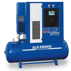 Compressor de Parafuso com Cinto de Transmissão ROTOR 3000-500 E LA PADANA