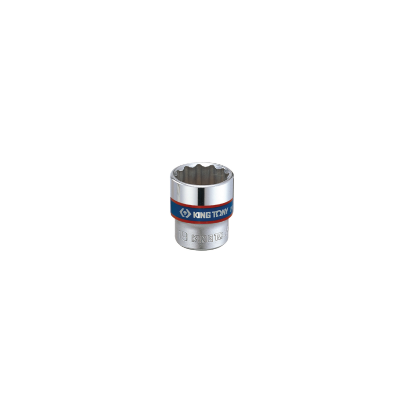 KING TONY 3/8' 6 Points Standard Metric Socket 22mm