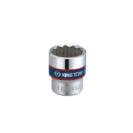 KING TONY 3/8' 6 Points Standard Metric Socket 22mm