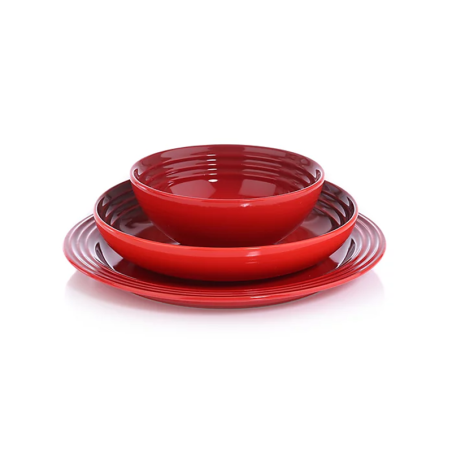 Dinner Service 12 Pieces Vancouver - Cerise