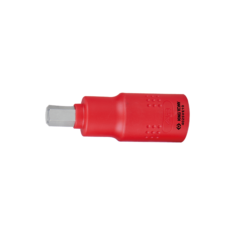 KING TONY 1/2'DR. VDE Insulated Hexagon Bit Socket H10mm