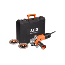 Amoladora Angular AEG WS10-125SK con Estuche de Plástico