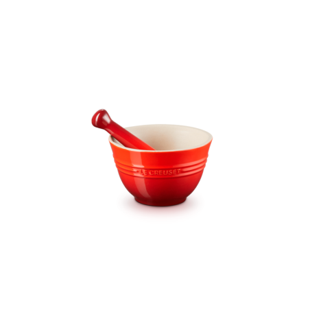 Stoneware Pestle & Mortar 300ml Cerise