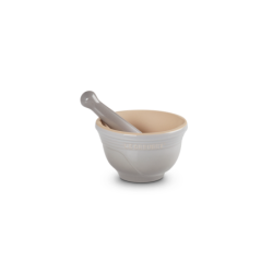 Stoneware Pestle & Mortar 300ml Mist Grey