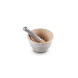 Stoneware Pestle & Mortar 300ml Mist Grey