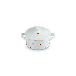 Mini Cocotte Corazones Blanco 10cm - L'Amour