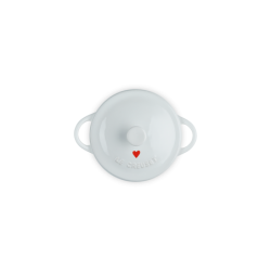 Mini Cocotte Corazones Blanco 10cm - L'Amour