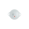 Petite Casserole Hearts White 10cm - L'Amour