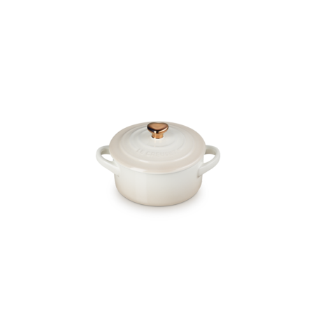 Petite Casserole Meringue with Gold Heart Knob - L'Amour