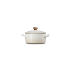 Petite Casserole Meringue with Gold Heart Knob - L'Amour