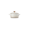 Petite Casserole Meringue with Gold Heart Knob - L'Amour