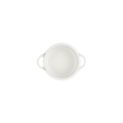 Petite Casserole Meringue with Gold Heart Knob - L'Amour