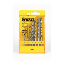 DeWalt set of 19 HSS-G drill bits DIN 338 1-10mm