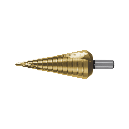 RUKO Stainless Drills, CBN Rectified, Spiral Slot With Cross Shaft HSS-TiN (Nº2)