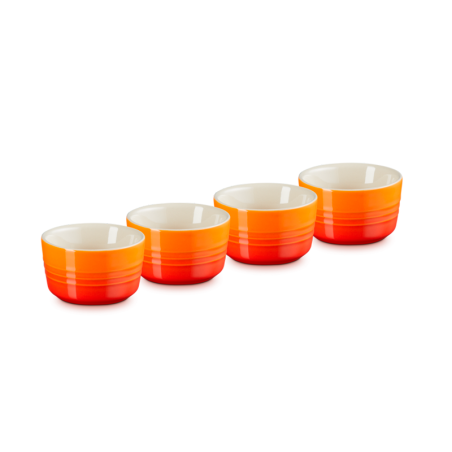Set 4 Mini Ramekins Stoneware 100ml Volcanic