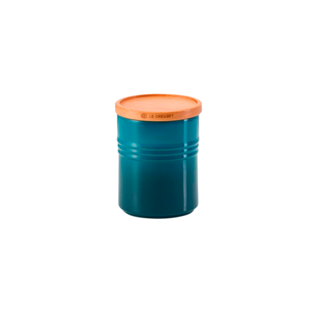 Stoneware Medium Storage Jar 540ml Deep Teal