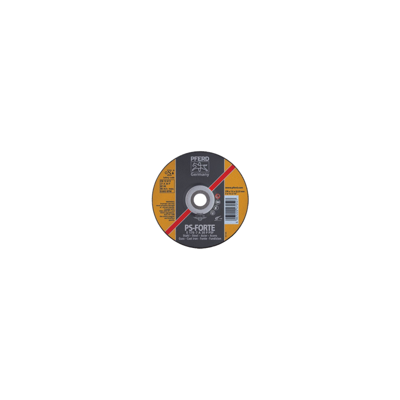 PFERD Grinding Wheels Universal Line PSF Steel E 115-7 A 30 P PSF/22,23
