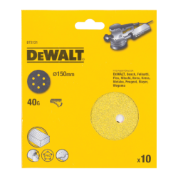 10 Discos De Lixa Com Velcro 150mm DeWalt G40