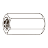 CHEMITOOL FASTENERS Hexagon Connection Nut DIN 6334 M6 |6| White Zinc plated