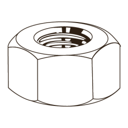 ANSI B1822-ZN PORCA UNC 7/16