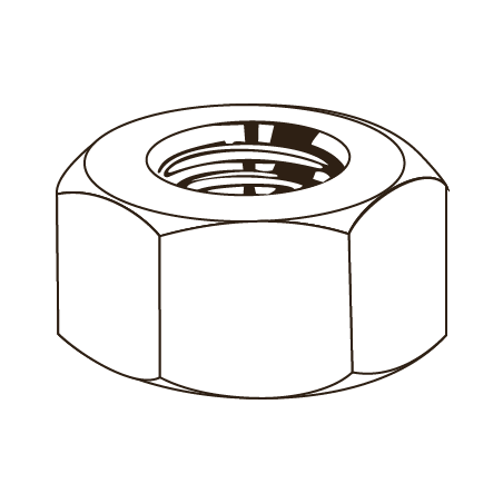 ANSI B1822-ZN PORCA UNC 1/2