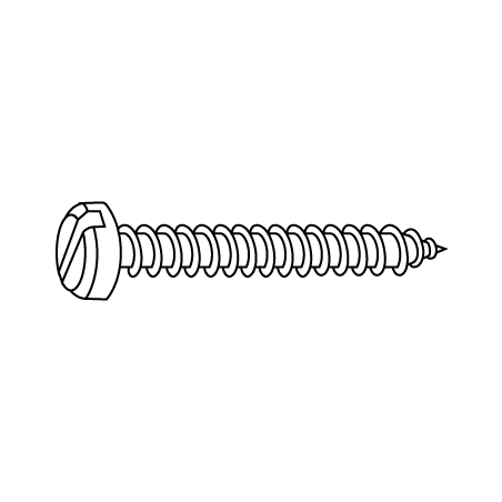 CHEMITOOL Slotted Pan Head Tapping Screw DIN 7971C 3,9x32 A2 Passivated Stainless Steel