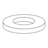 Anilha de Chapa Reforçada DIN 7349 1'' 200HV Zincado Branco CHEMITOOL FASTENERS