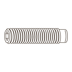 Perno Sextavo Interior Ponta Guia DIN 915 M6X14 A2 Inox Passivado CHEMITOOL