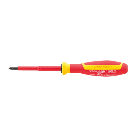 STAHLWILLE VDE Cross-Head POZIDRIV/SUPADRIV® Screwdriver DRALL+ Size PZ2